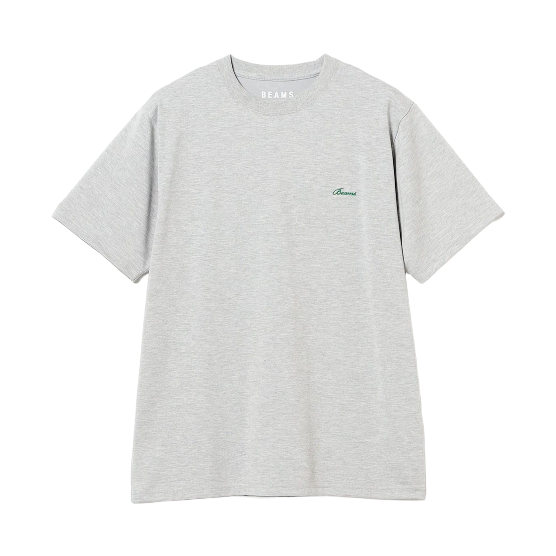 11-04-1478-803 Beams One-Point Design Basic Fit T-Shirt Top Grey