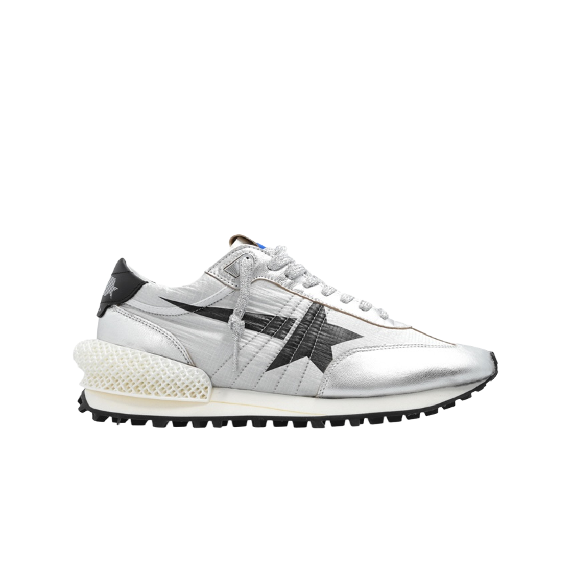 [17% 쿠폰] 골든구스 블랙 스타 마라톤 스니커즈 실버([17% 쿠폰] Golden Goose Black Star Marathon Sneakers Silver) - 1