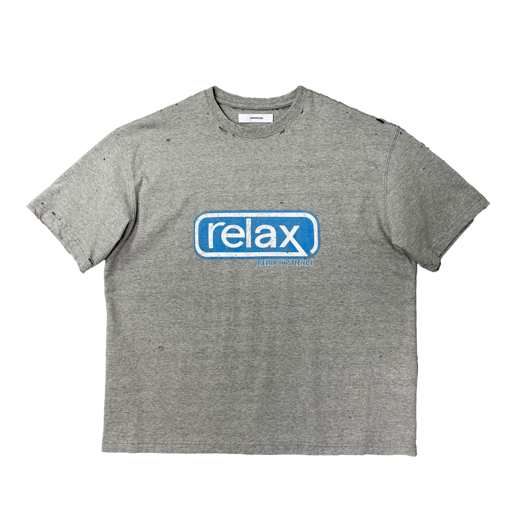 논노드 릴렉스 티셔츠 그레이(Nonnod Relax T-Shirt Grey)