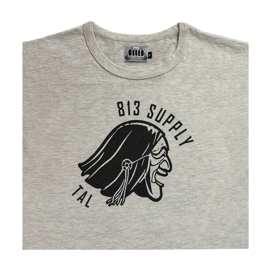 갈릭블루스 하회 탈 티셔츠 오트밀(GARLICBLUES Hahoe Tal T-Shirt Oatmeal) - 3