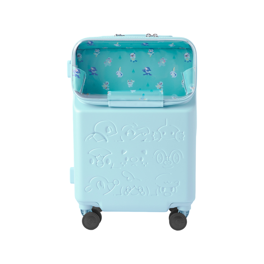 포켓몬 센터 프론트 오프닝 캐리온 수트케이스 물 타입 포켓몬(Pokemon Center Front Opening Carry-On Suitcase Water Type Pokemon)