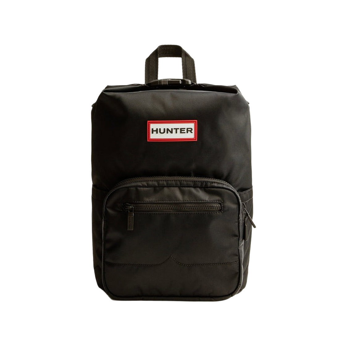 헌터 나일론 파이오니어 미디움 탑클립 백팩 블랙(Hunter Nylon Pioneer Medium Topclip Backpack Black)