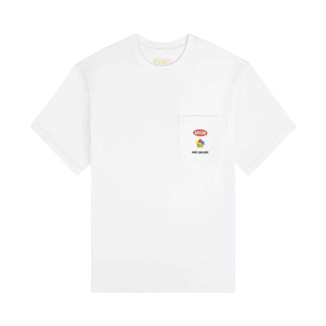 - Aime Leon Dore Krylon Pocket T-Shirt Bright White
