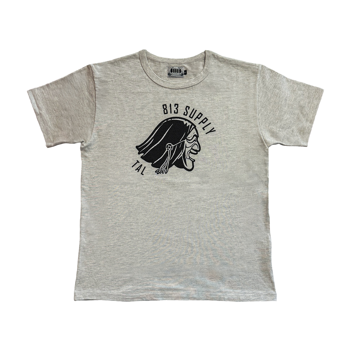갈릭블루스 하회 탈 티셔츠 오트밀(GARLICBLUES Hahoe Tal T-Shirt Oatmeal) - 6