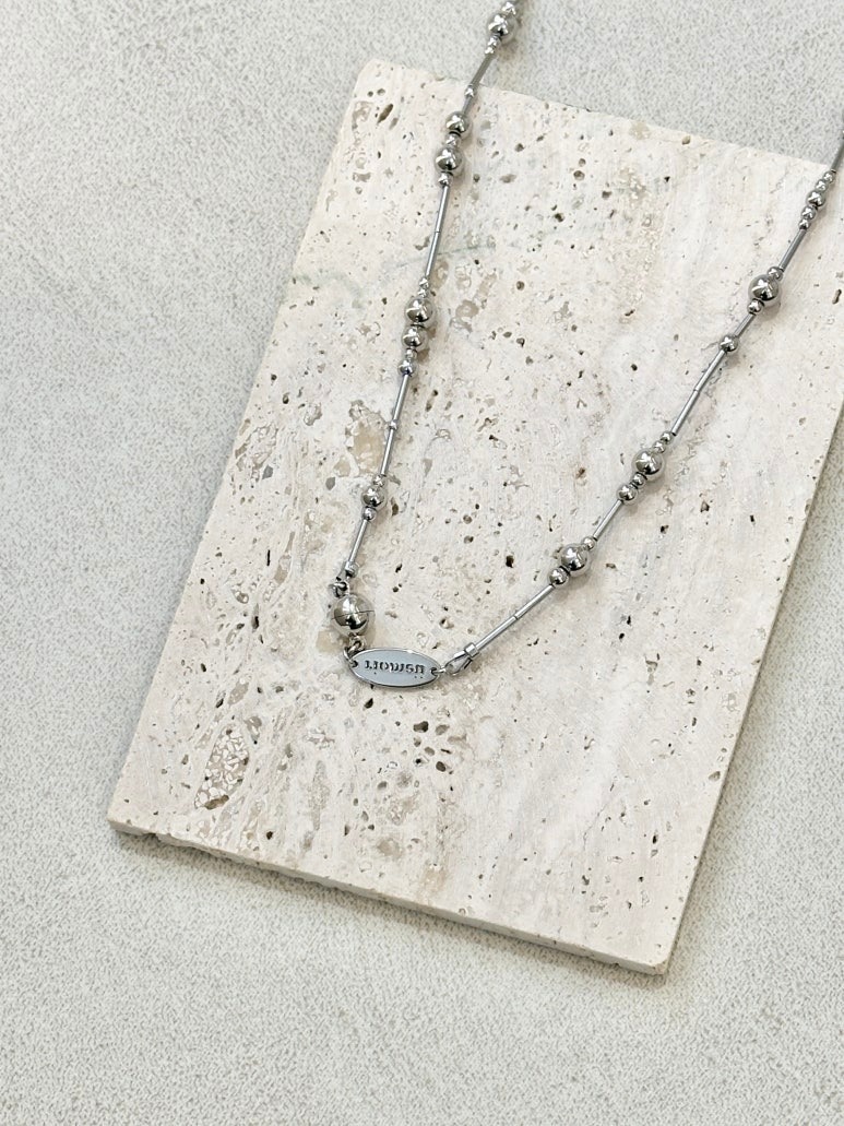 Riomeu Silver Melody Necklace 착용 스타일 - 1