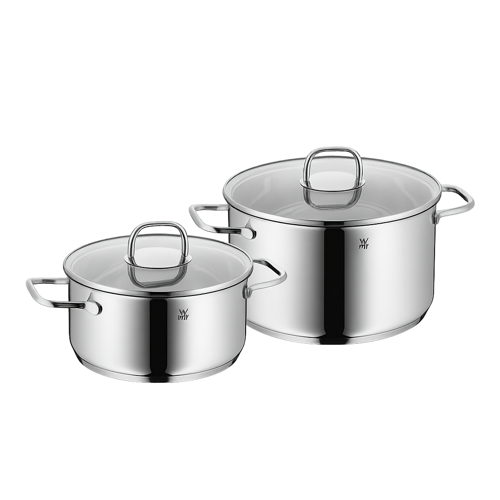 WMF NEW사피르 냄비 2종 (20L+24H)(WMF New Saphir 2‑Piece Pot Set (20cm Low Pot + 24cm High Pot))