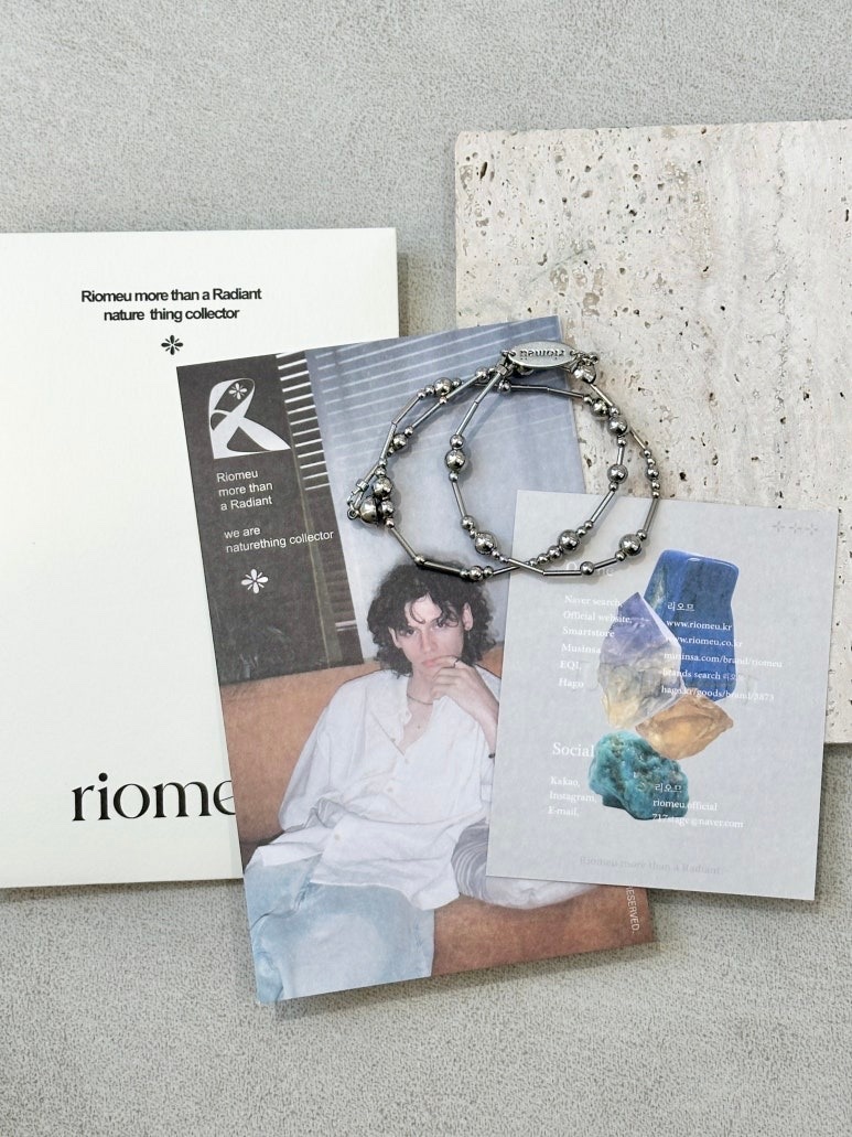 Riomeu Silver Melody Necklace 착용 스타일 - 3