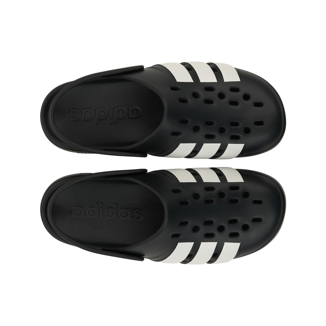 아디다스 아딜렛 클로그 2.0 코어 블랙 클라우드 화이트(Adidas Adilette Clog 2.0 Core Black Cloude White) - 5