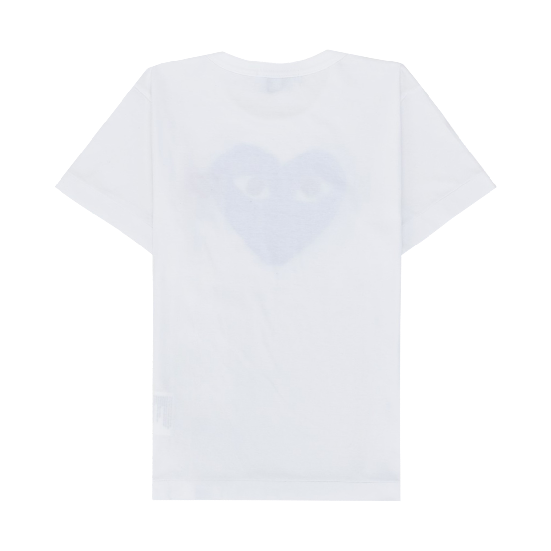(W) 플레이 꼼데가르송 블루 하트 티셔츠 화이트((W) Play Comme des Garcons Blue Heart T-Shirt White) - 2