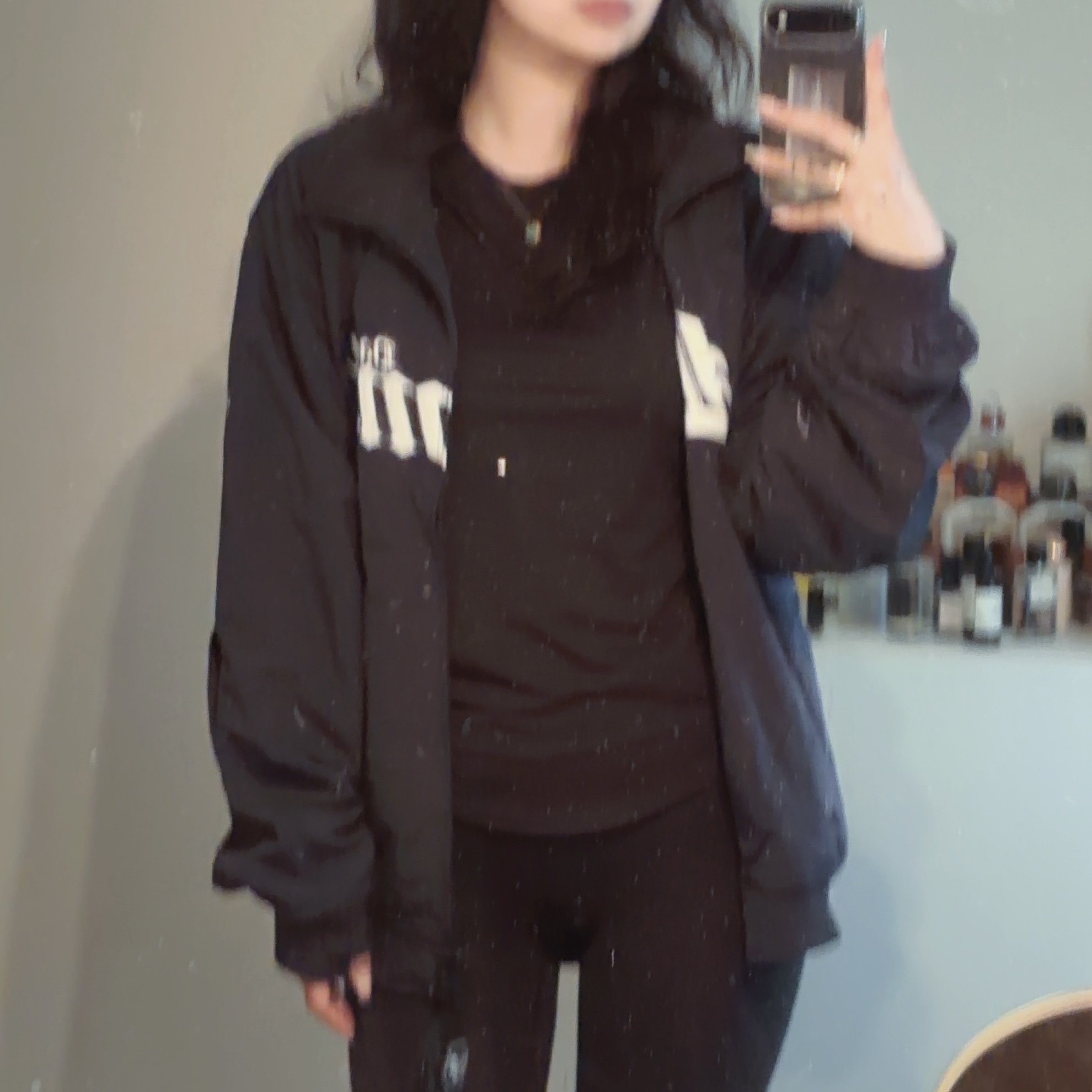 Sansan Gear x Samsung Lions Jacket Navy 착용 스타일 - 2