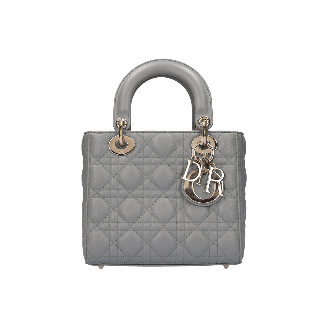ITVB69LGG2BE Dior M0538OCAL Small Lady Dior My ABC Bag Lambskin Stone Gray