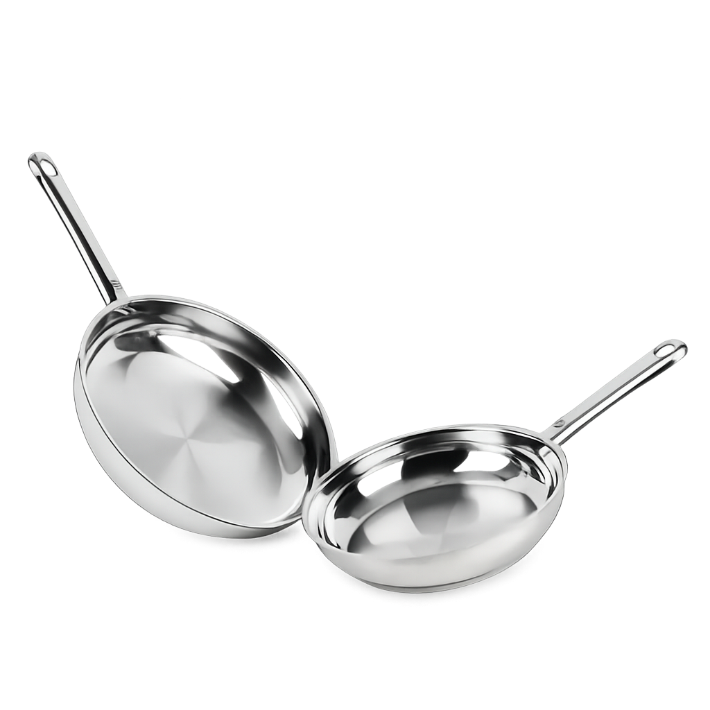 WMF 페이버릿 스텐 후라이팬 2종 세트(20+28cm)(WMF Favorite Stainless Steel Frypan 2‑Piece Set (20cm + 28cm))
