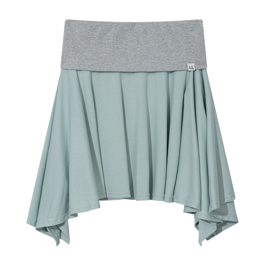 어글리쉐도우 소프트 콘트라스트 플레어 스커트(민트)(Uglyshadow Soft Contrast Flare Skirt(Mint)) - 1