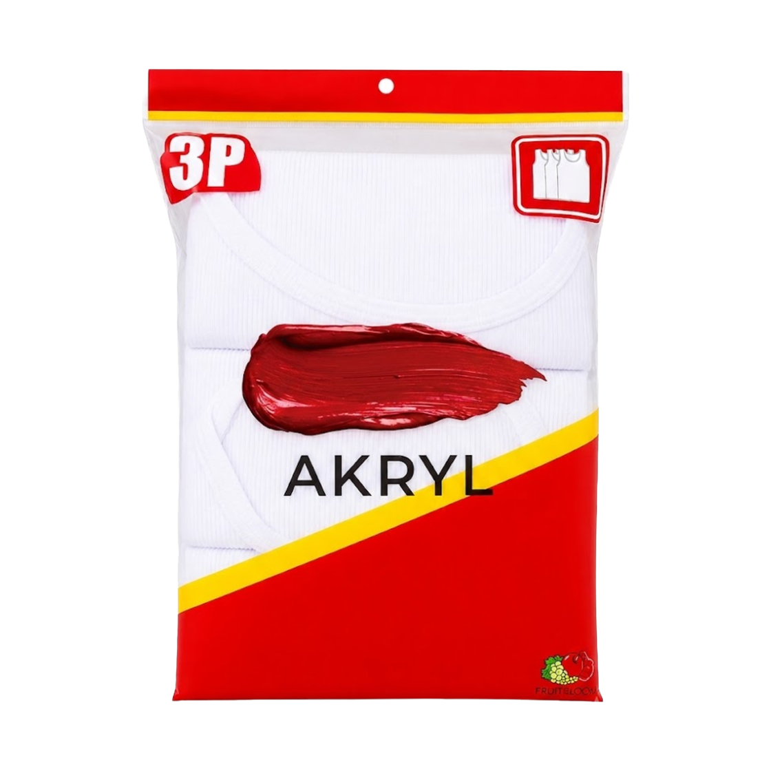 아크릴 프루츠 아이콘 탱크 화이트 - 26FW(AKRYL Fruits Icon Tank White - 26FW) - 5