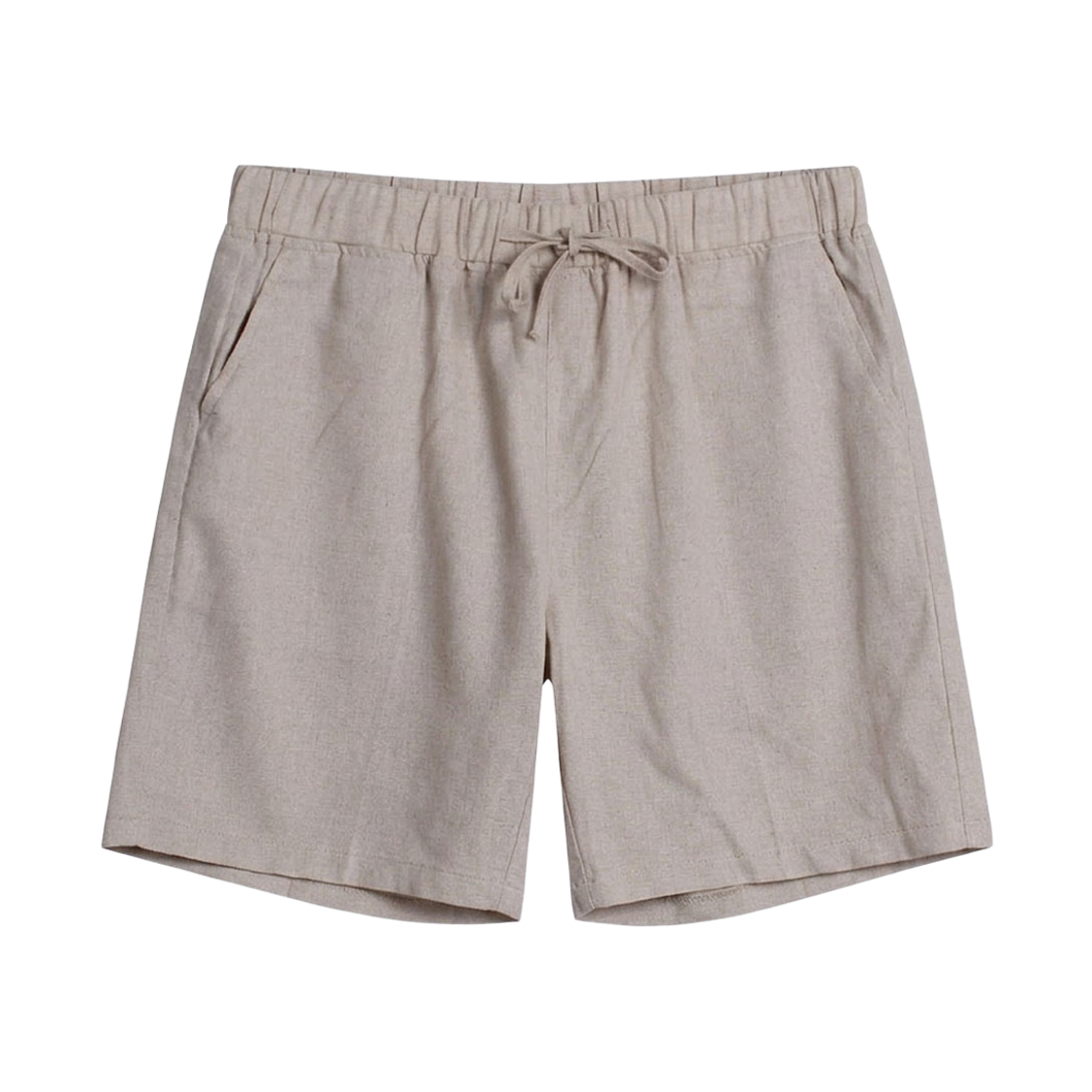 지크립 스트링 밴딩 린넨 반바지 베이지(GCLIP String Banding Linen Shorts Beige) - 2