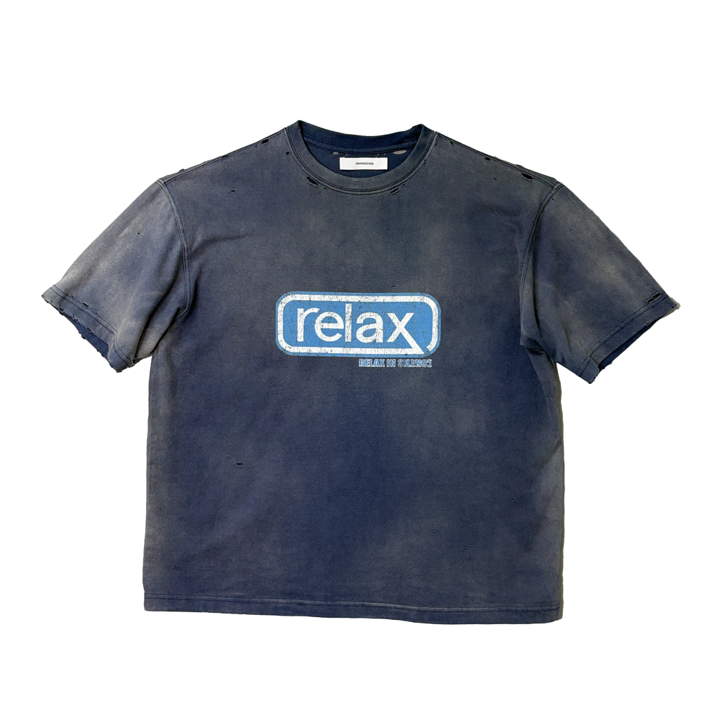 논노드 릴렉스 티셔츠 네이비(Nonnod Relax T-Shirt Navy)