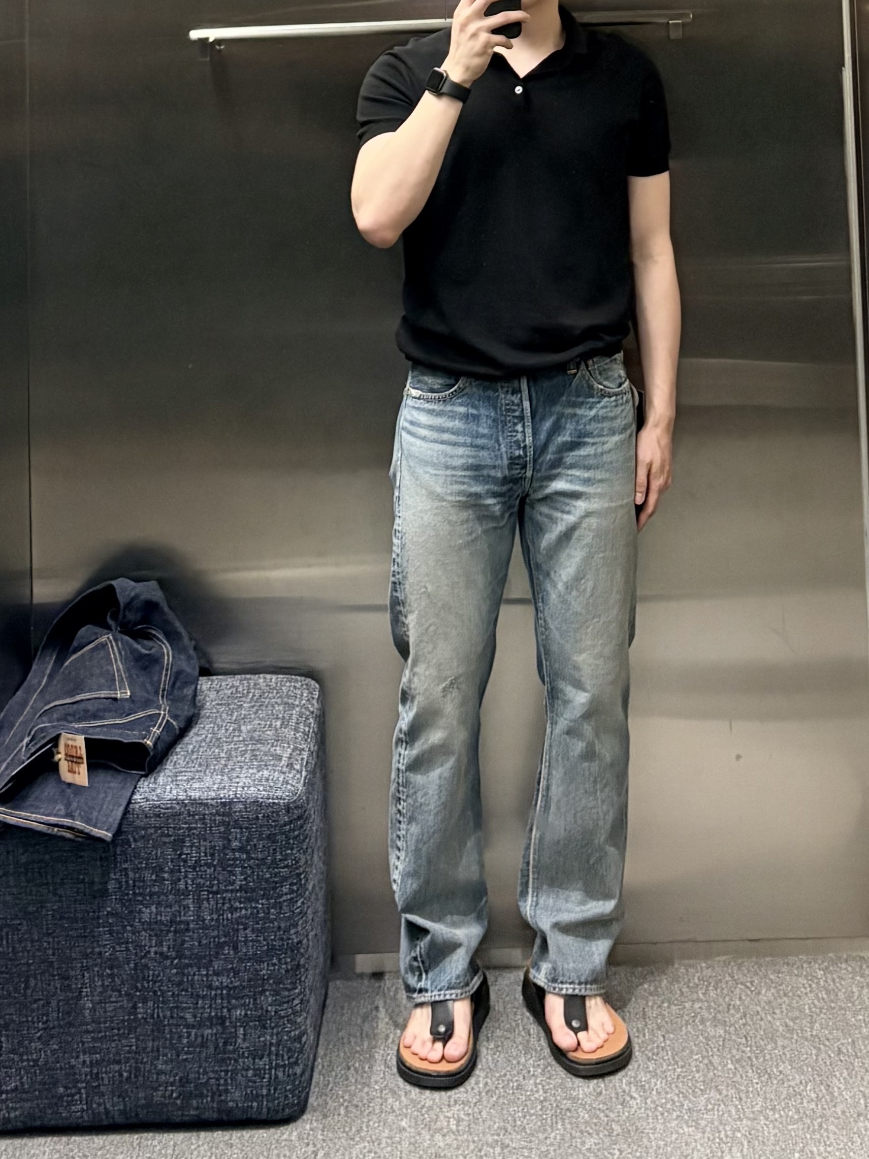 Fullcount 1341 1101 Dartford Straight Denim Indigo Blue 착용 스타일