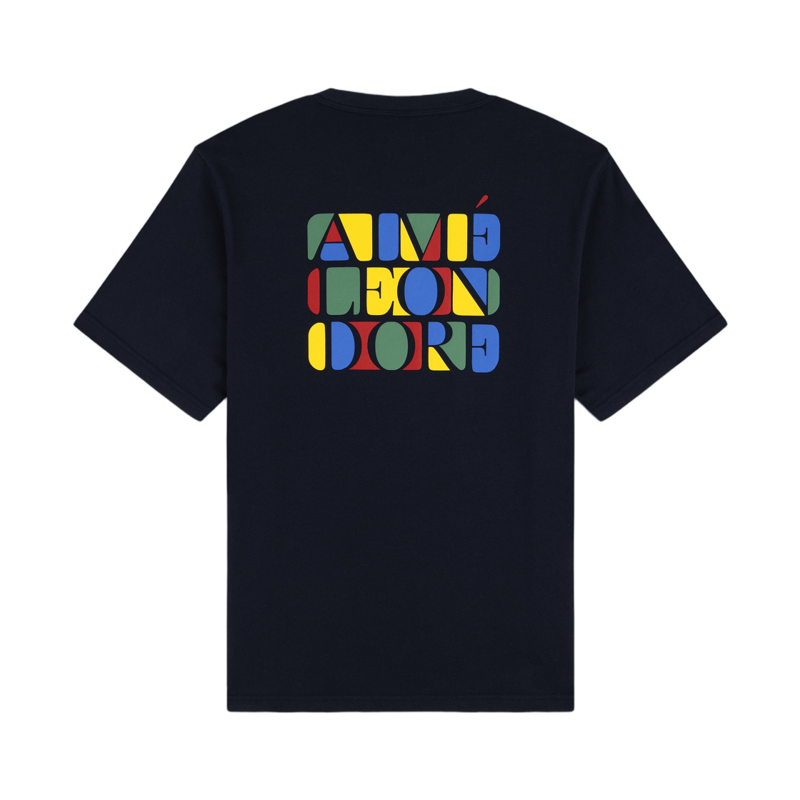 - Aime Leon Dore Stacked Logo T-Shirt Navy Blazer