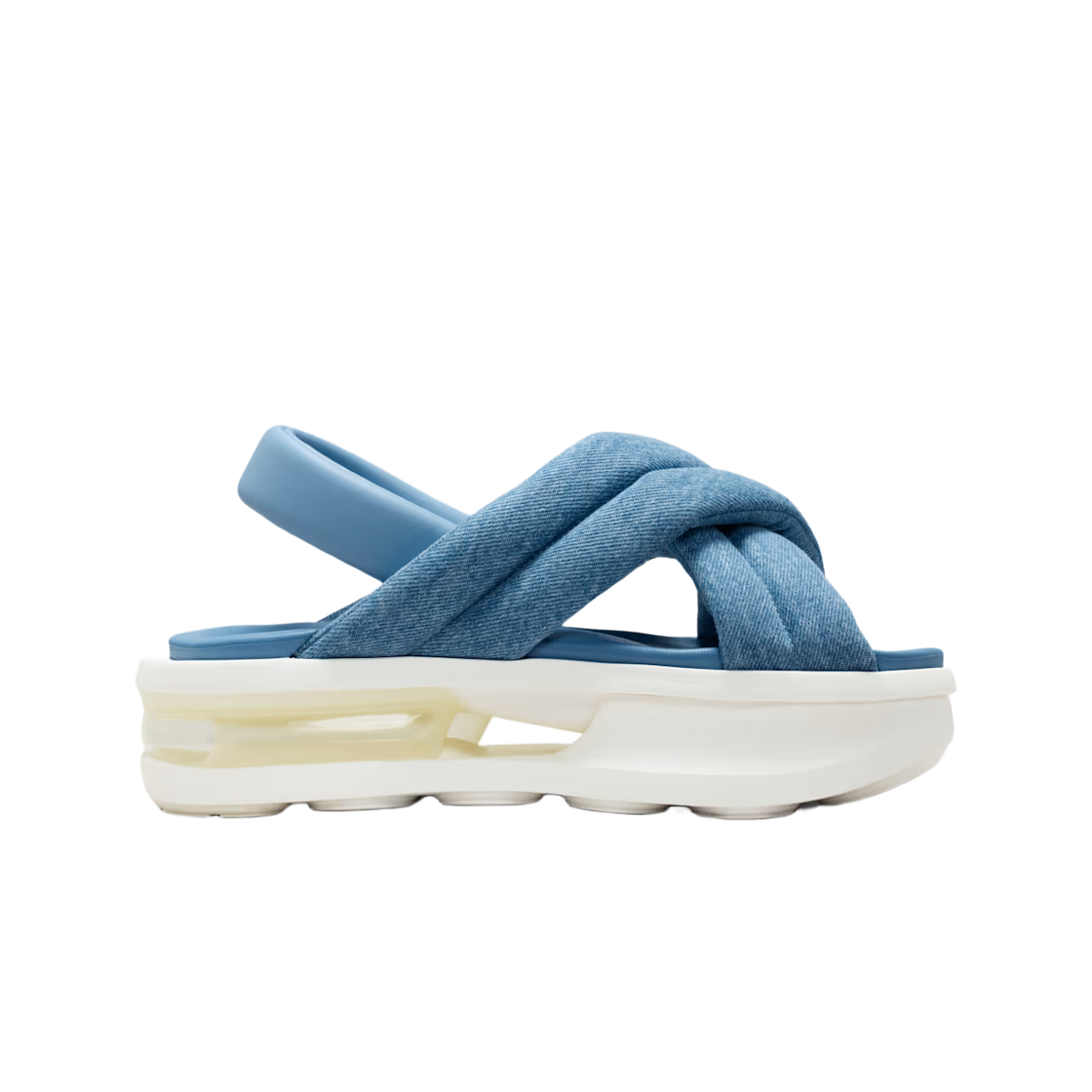 IR5819-486 (W) Nike Air Max Isla Sandal Work Blue Sail Metallic Silver