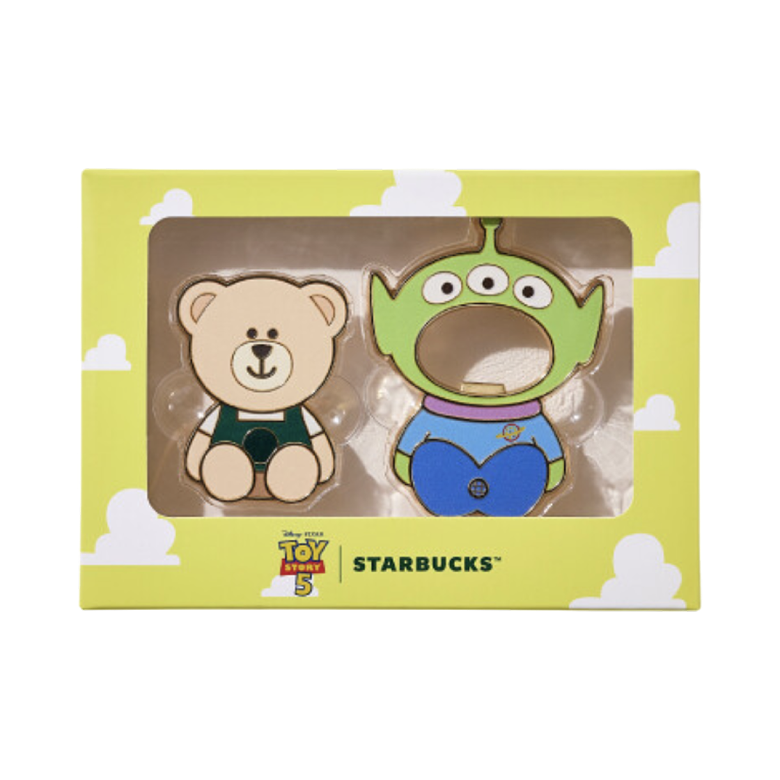스타벅스 x 토이 스토리 5 알린 오프너 마그넷 세트(Starbucks x Toy Story 5 Alien Opener Magnet Set) - 1