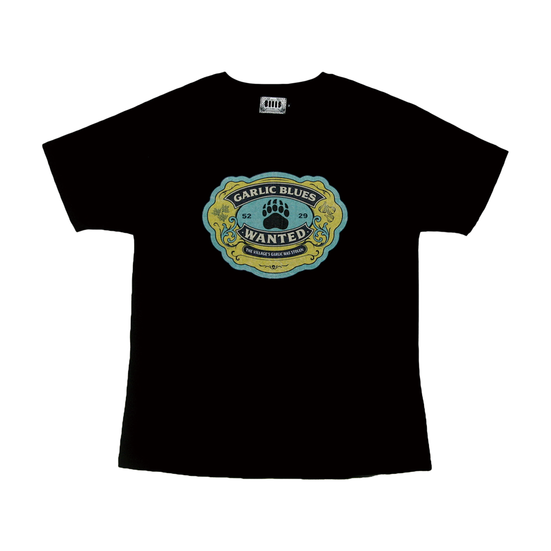 갈릭블루스 02 "풋프린트" 티셔츠 블랙(GARLICBLUES 02 "Footprint" T-Shirt Black)