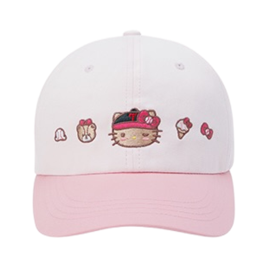 LG 트윈스 x 태닝 헬로 키티 핑크 팝 볼캡 화이트 핑크(LG Twins x Tanning Hello Kitty Pink Pop Ball Cap White Pink) - 1