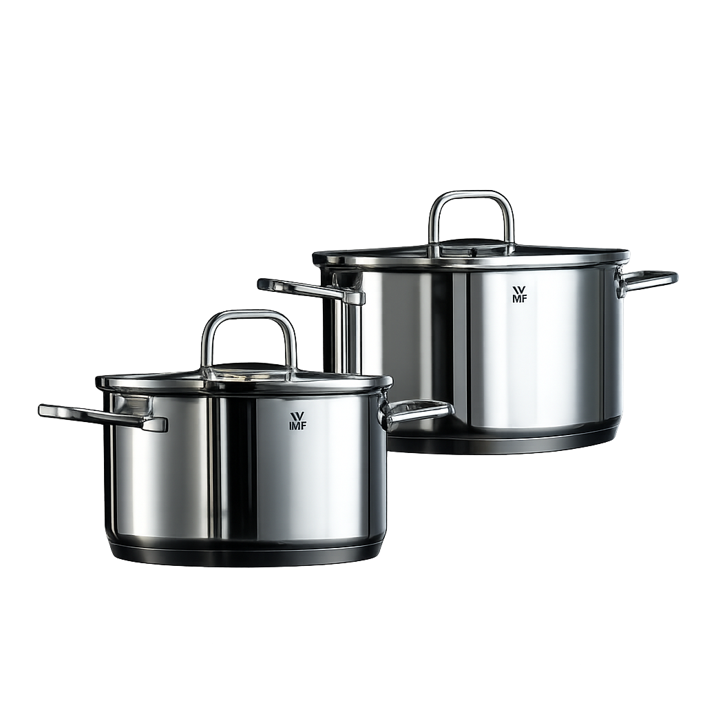 WMF NEW사피르 냄비 2종(16L+20H)(WMF New Saphir 2‑Piece Pot Set (16cm Low Pot + 20cm High Pot))