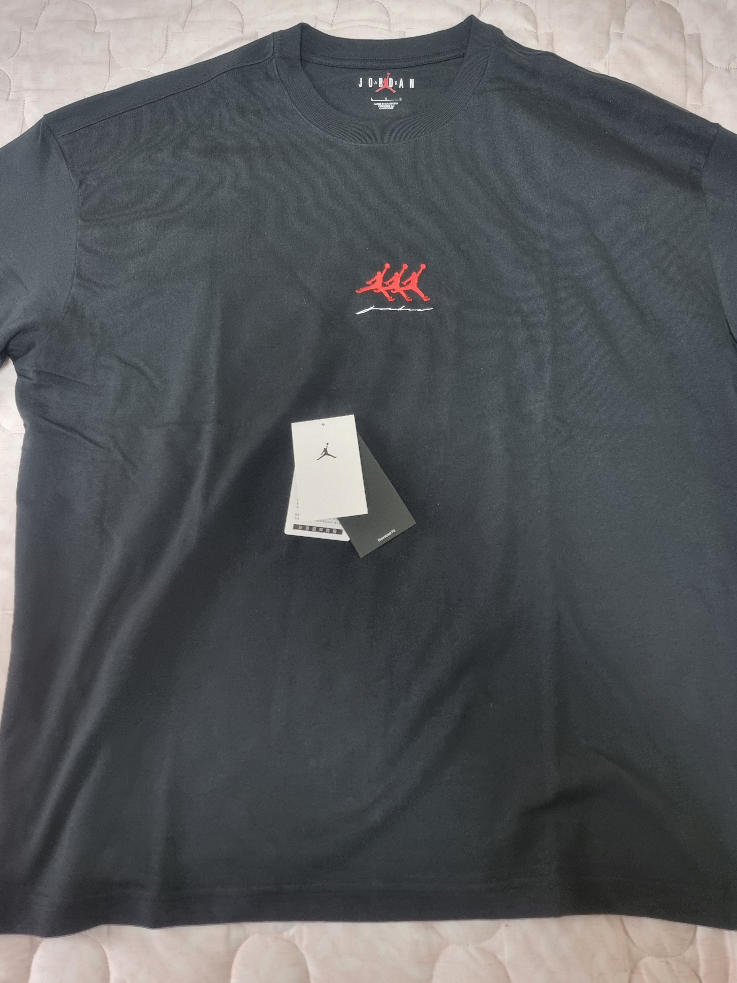 Jordan Flight Oversized Graphic T-Shirt Black (IF3133-010) 착용 스타일 - 1