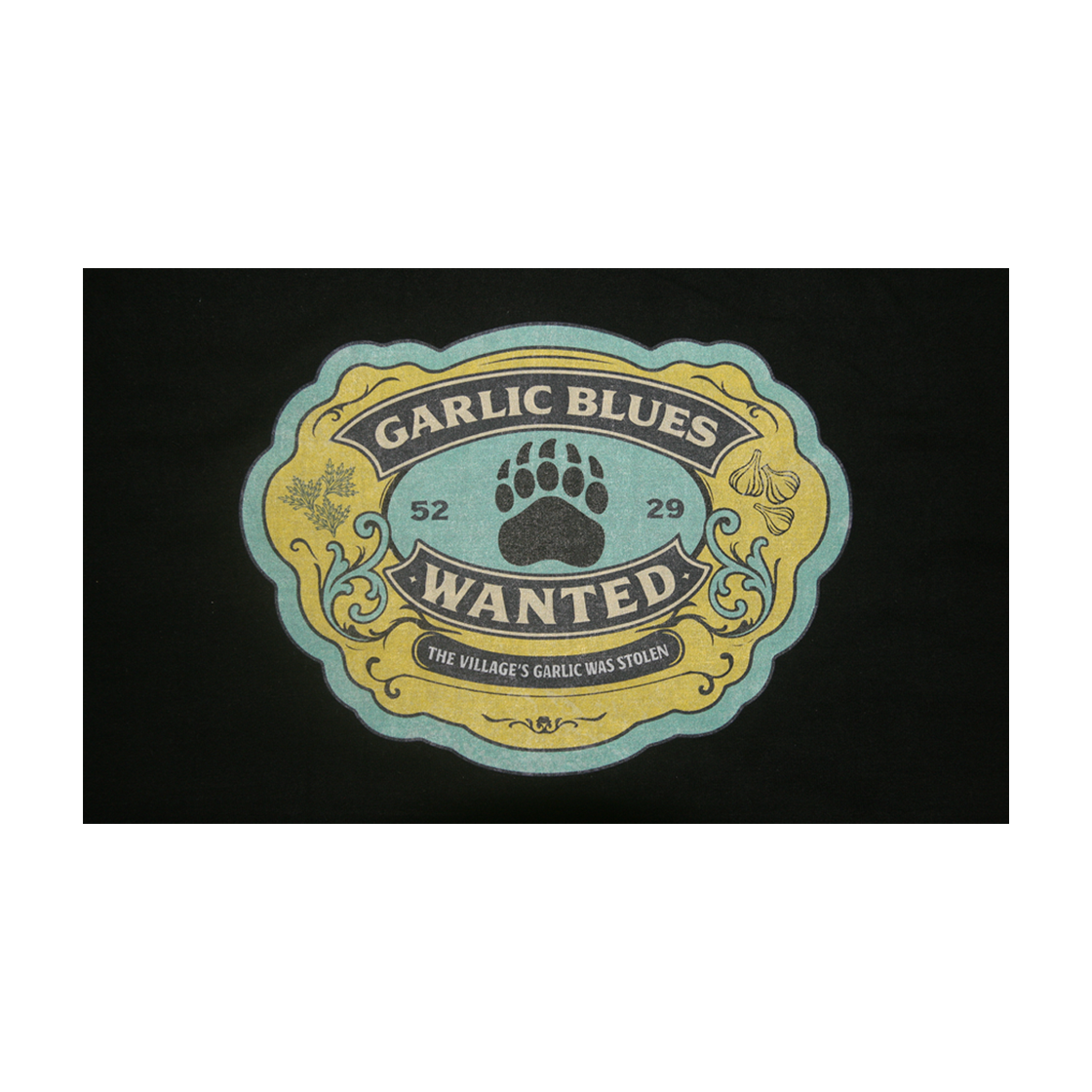 갈릭블루스 02 "풋프린트" 티셔츠 블랙(GARLICBLUES 02 "Footprint" T-Shirt Black) - 3