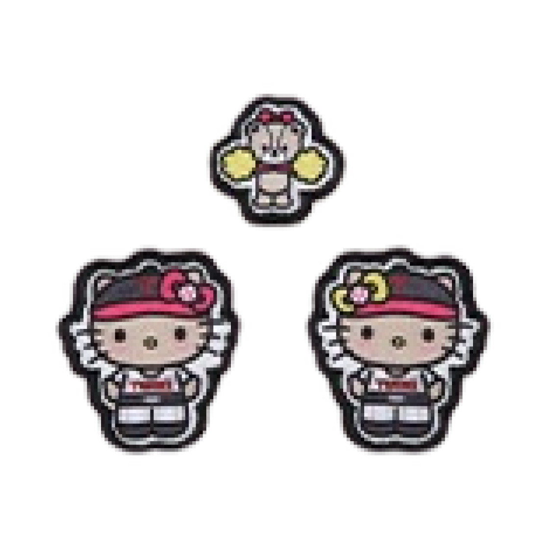 LG 트윈스 x 태닝 헬로 키티 미니 열접착패치 세트 캐릭터(LG Twins x Tanning Hello Kitty Mini Heat Seal Patch Set Character)