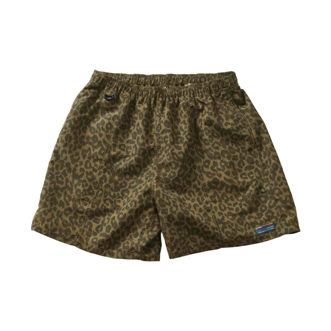 프릭스 스토어 코튼 나일론 패커블 이지 쇼츠 옐로우 레오파드(Freak's Store Cotton Nylon Packable Easy Shorts Yellow Leopard)