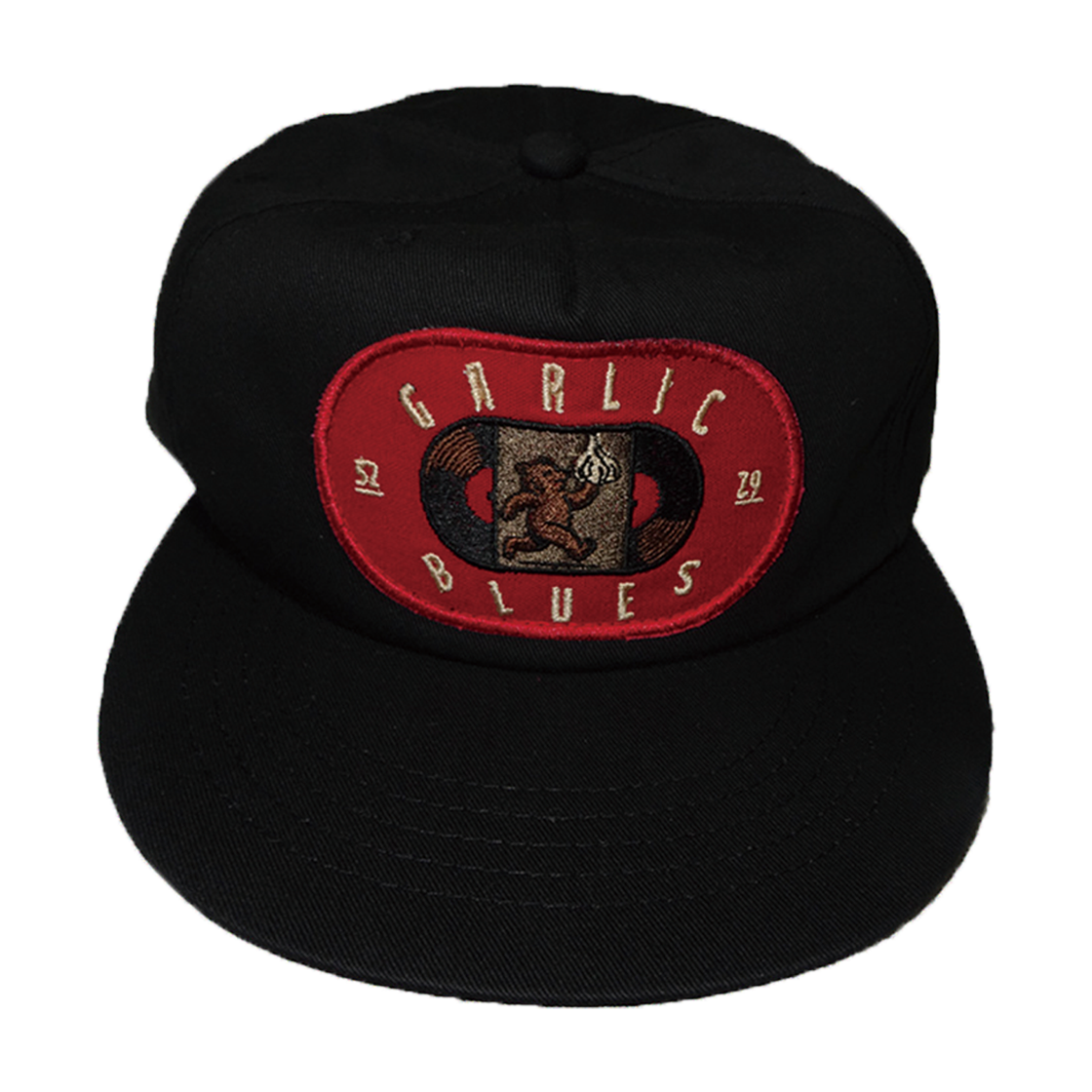 갈릭블루스 01 "런" 플랫 캡 블랙(GARLICBLUES 01 "Run" Flat Cap Black) - 4