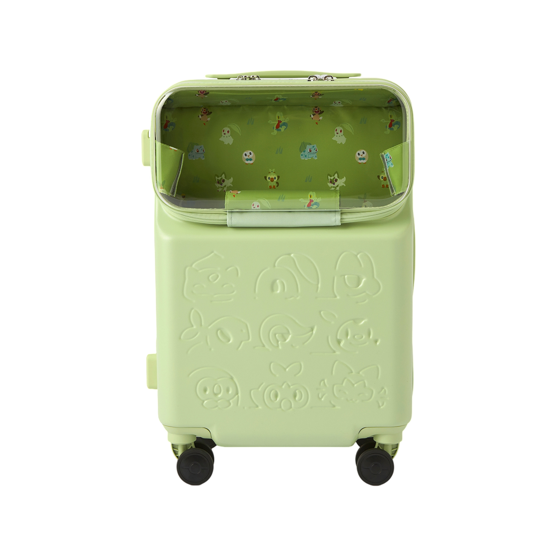 포켓몬 센터 프론트 오프닝 캐리온 수트케이스 풀 타입 포켓몬(Pokemon Center Front Opening Carry-On Suitcase Grass Type Pokemon)