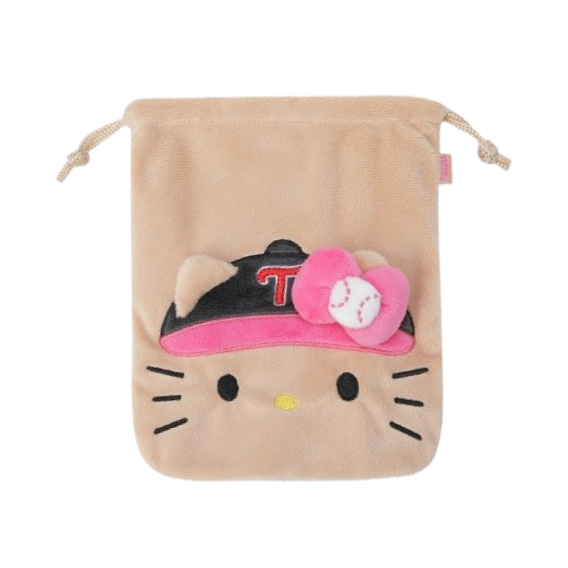 LG 트윈스 x 태닝 헬로 키티 드로우스트링 파우치(LG Twins x Tanning Hello Kitty Drawstring Pouch)