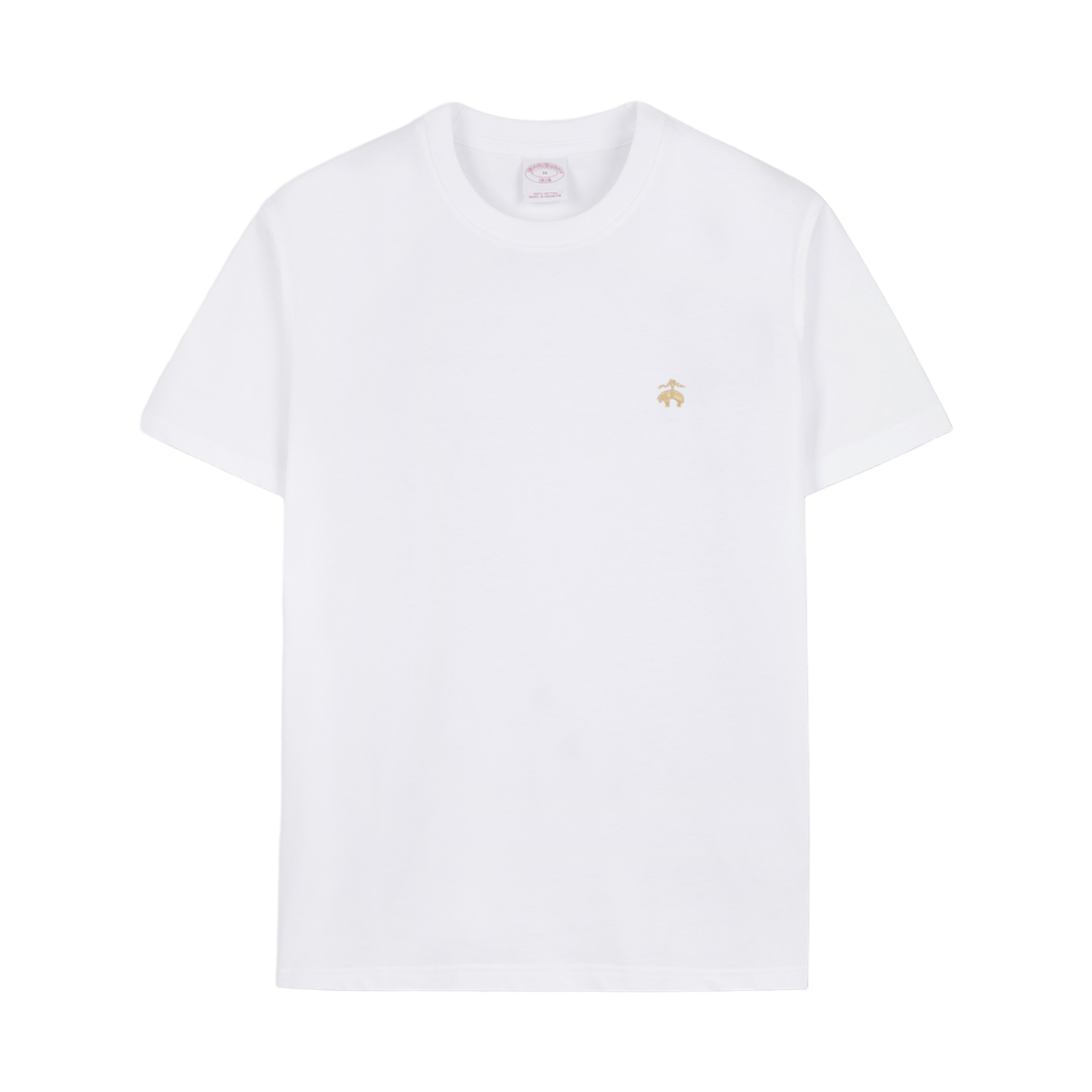 브룩스 브라더스 코튼 골든플리스 로고 티셔츠 화이트(Brooks Brothers Cotton Golden Fleece Logo T-Shirt White) - 1