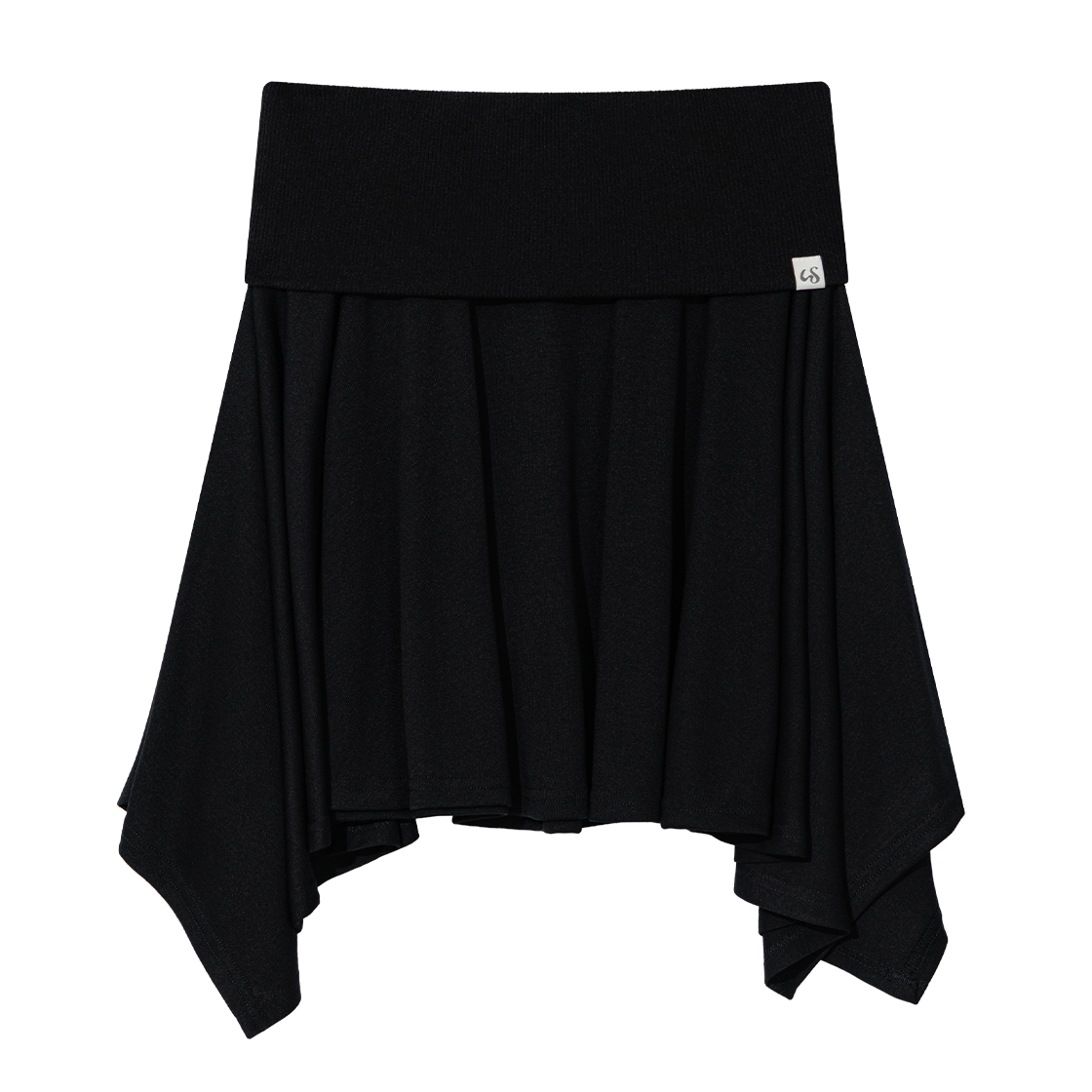 어글리쉐도우 소프트 콘트라스트 플레어 스커트(블랙)(Uglyshadow Soft Contrast Flare Skirt(Black)) - 1