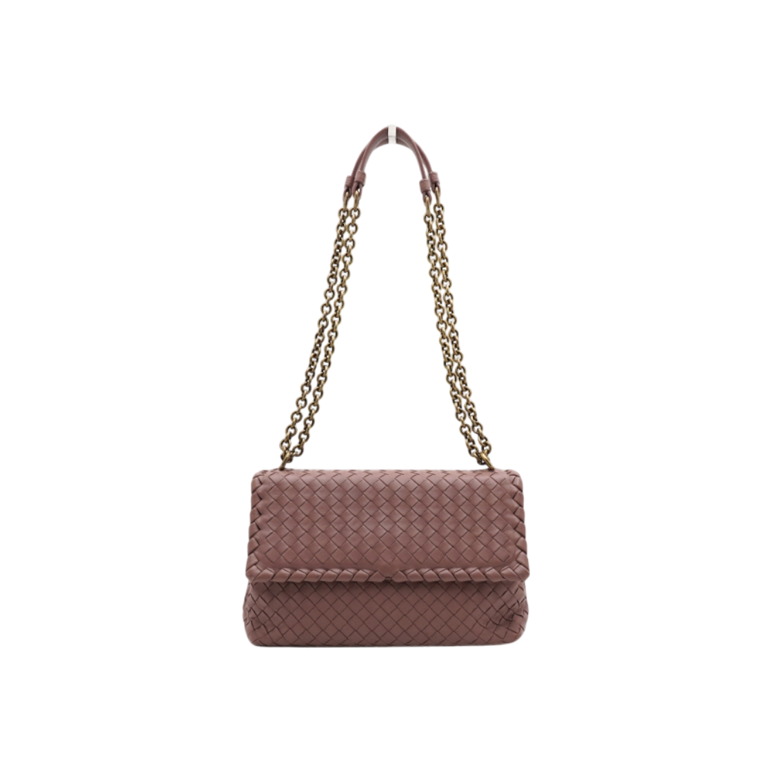ITN8QAU8TLPC Bottega Veneta Intrecciato Napa Olympia Small Gold Chain Shoulder & Crossbody Bag