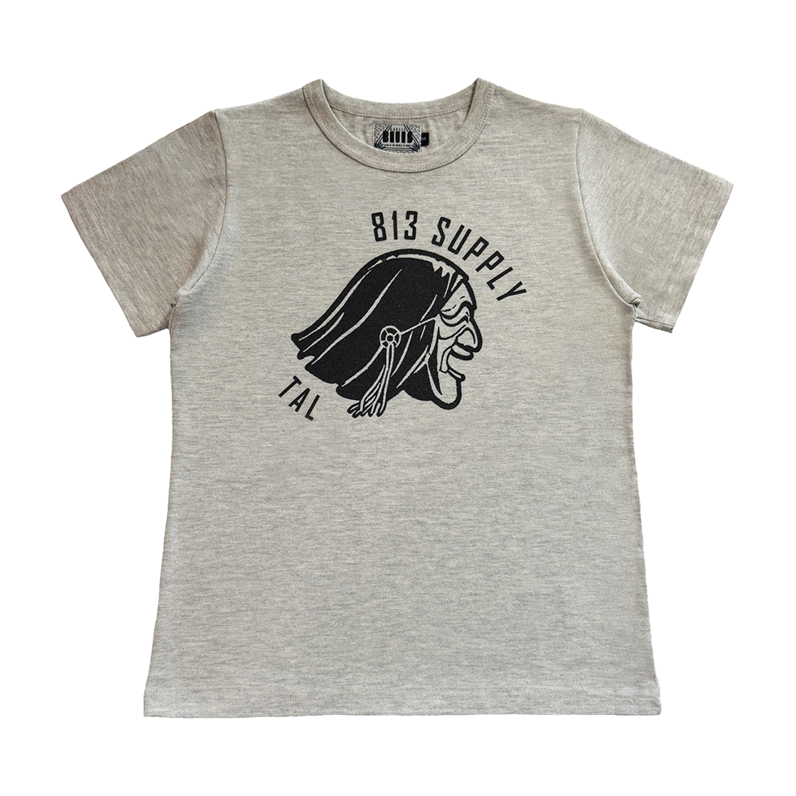 갈릭블루스 하회 탈 티셔츠 오트밀(GARLICBLUES Hahoe Tal T-Shirt Oatmeal)