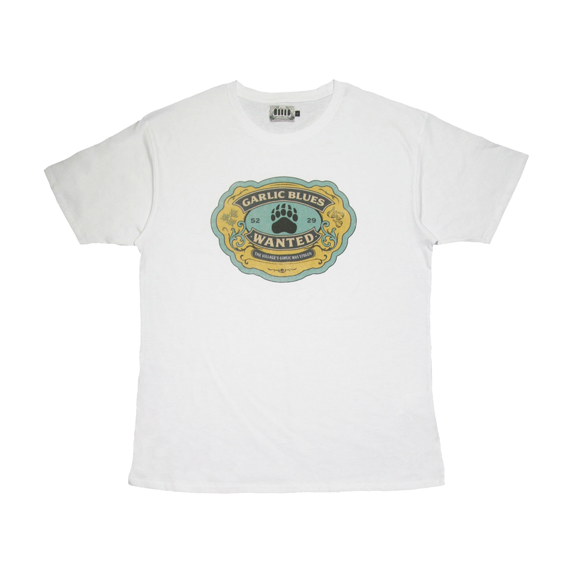 갈릭블루스 02 "풋프린트" 티셔츠 화이트(GARLICBLUES 02 "Footprint" T-Shirt White)
