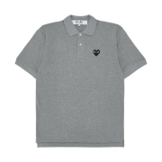 Play Comme des Garcons Black Heart Polo Shirt Grey