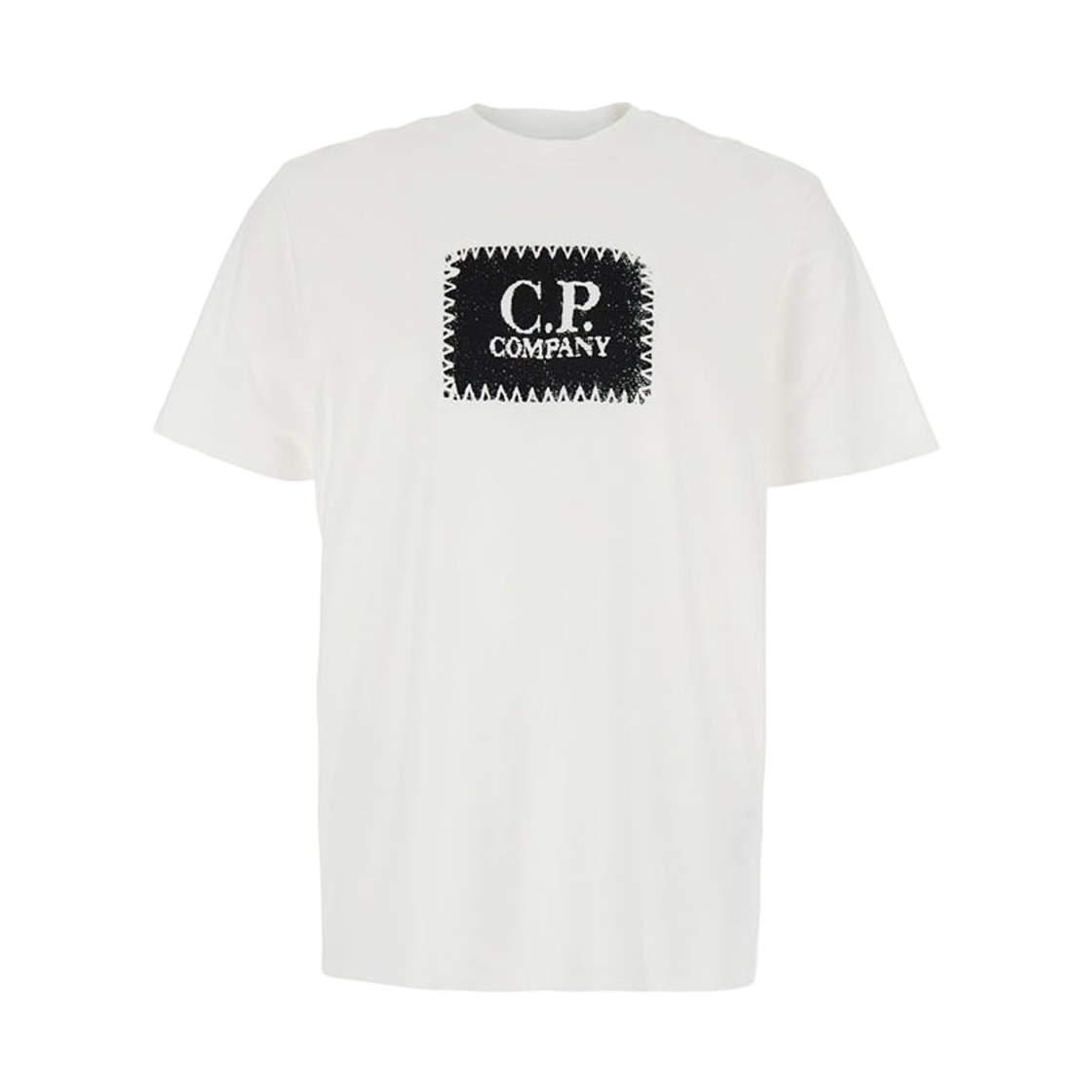 [17% 쿠폰] C.P. 컴퍼니 30/1 저지 로고 라벨 티셔츠 화이트 - 25SS([17% 쿠폰] C.P. Company 30/1 Jersey Logo Label T-Shirt White - 25SS) - 1
