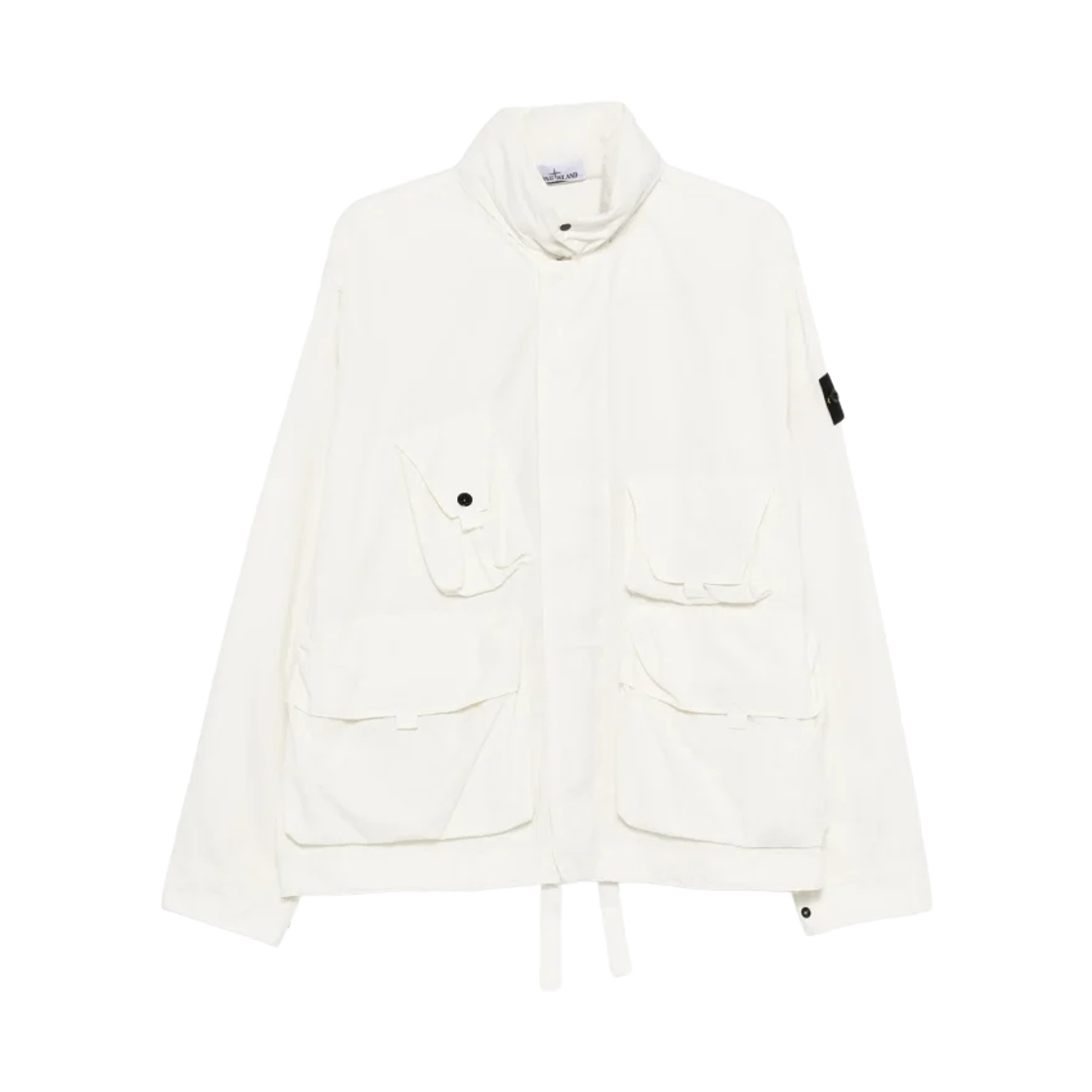 L1S1541000-71S0318-V0093 Stone Island 4100071 Cotton Nylon Micro Ripstop Field Jacket with Anti Drop Ivory - 26SS