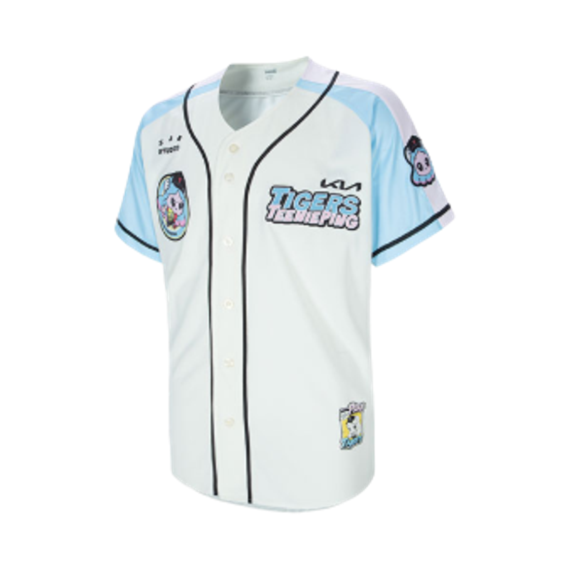 - Kia Tigers x Catch! Teenieping x IAB Studio 26 Replica Teenieping Uniform Blue Raglan (Non Marking Ver.)
