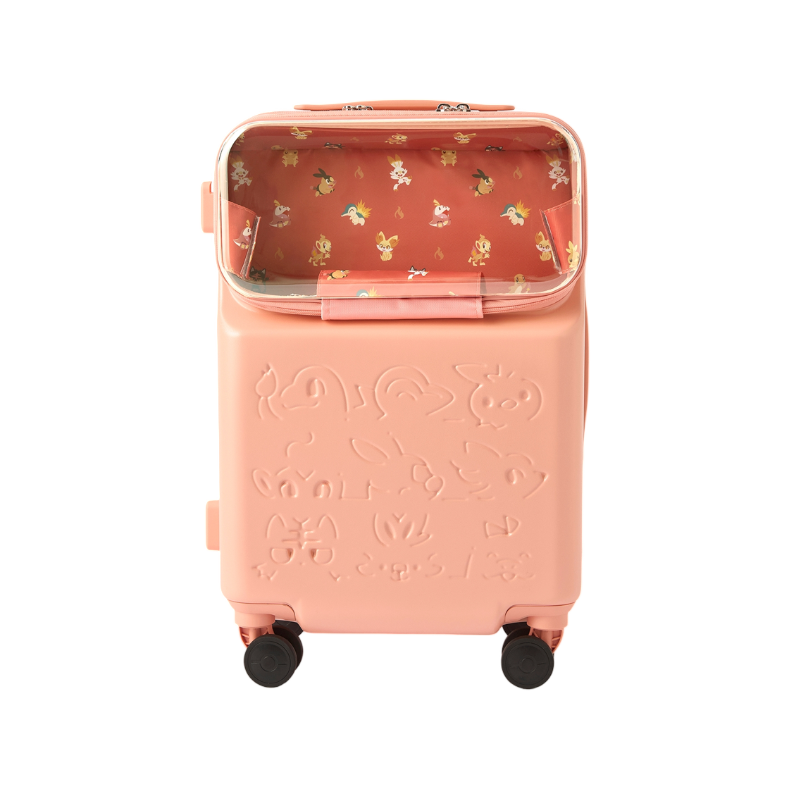 포켓몬 센터 프론트 오프닝 캐리온 수트케이스 불꽃 타입 포켓몬(Pokemon Center Front Opening Carry-On Suitcase Fire Type Pokemon)
