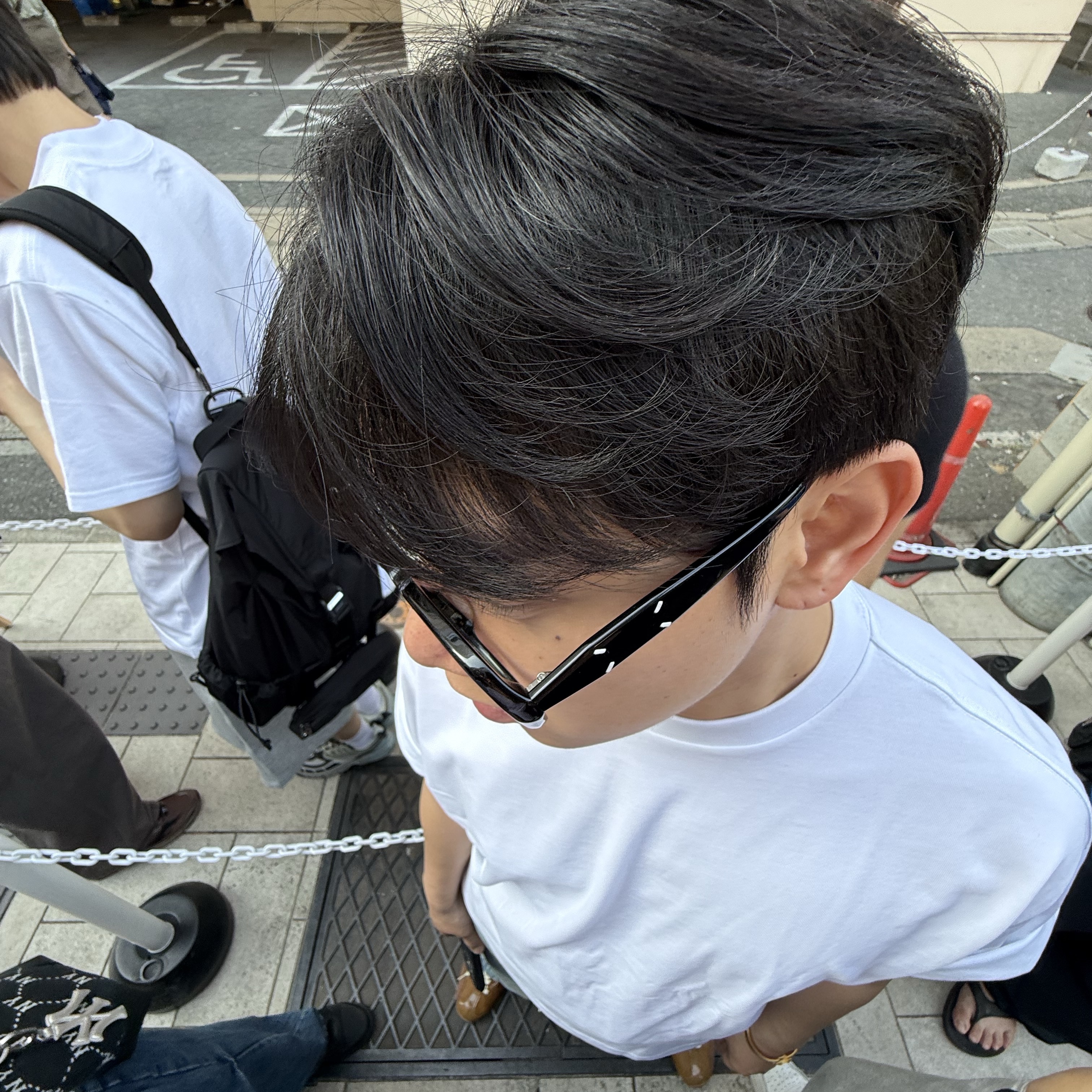 Gentle Monster x Maison Margiela MM212 Black Clear 착용 스타일