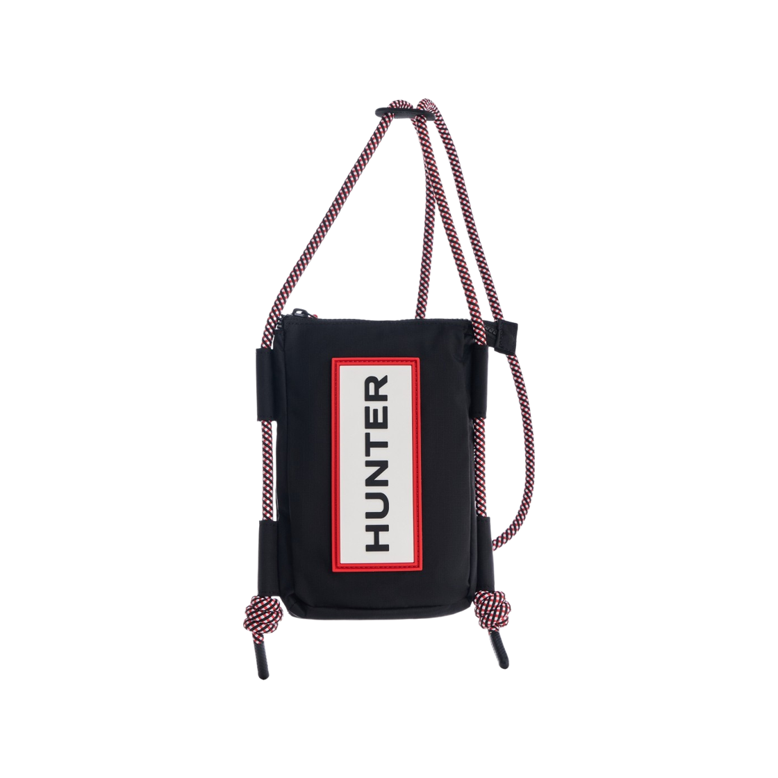 UBP1514NRS-RBO Hunter Travel Ripstop Phone Pouch Black Red Box Logo