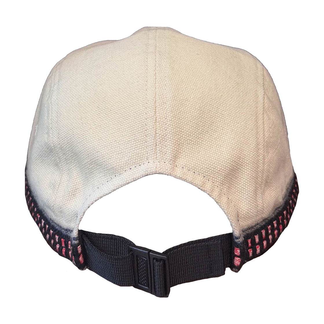 갈릭블루스 레드 불렛 스트랩 캠프 캡 아이보리(GARLICBLUES Red Bullet Stripe Camp Cap Ivory) - 3
