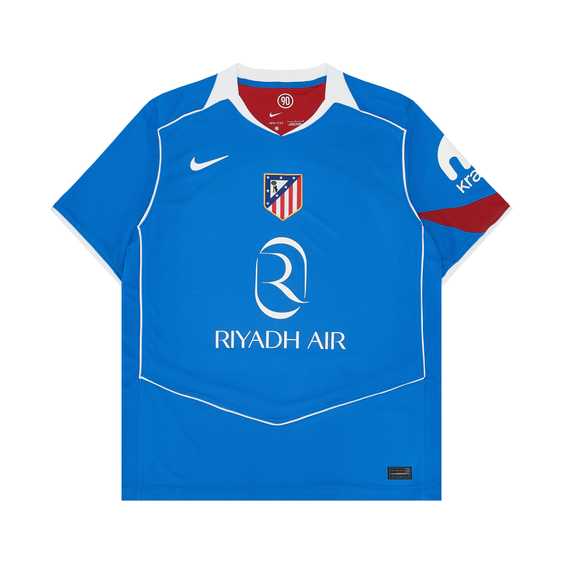 HM3200-407 Nike Atletico Madrid 2025/26 Match 3rd Dri-Fit Total 90 Replica Jersey Photo Blue Sport Red White (Non Marking Ver.)