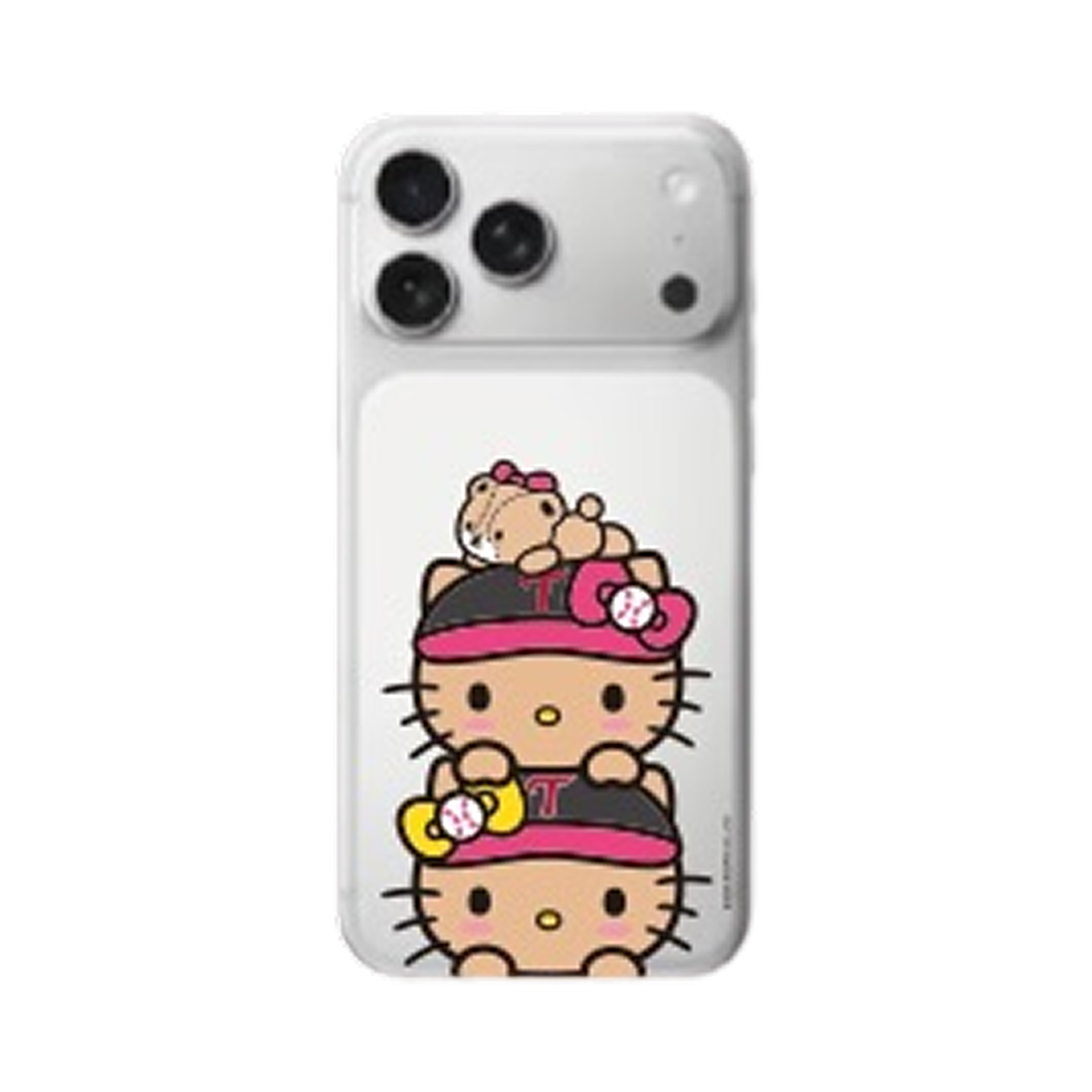 LG 트윈스 x 태닝 헬로 키티 젤하드 폰케이스 빼꼼(LG Twins x Tanning Hello Kitty Gel Hard Phone Case Bbaekkom)