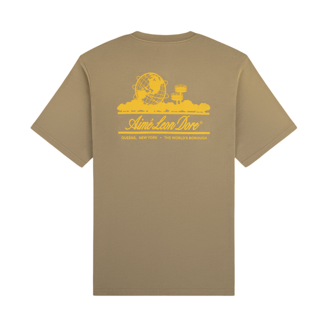 - Aime Leon Dore Sun Faded Unisphere T-Shirt Laurel Oak